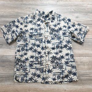 First Wave Class Club Mens Size 20 Short Sleeve Shirt Hawaiian Polyester Casual
